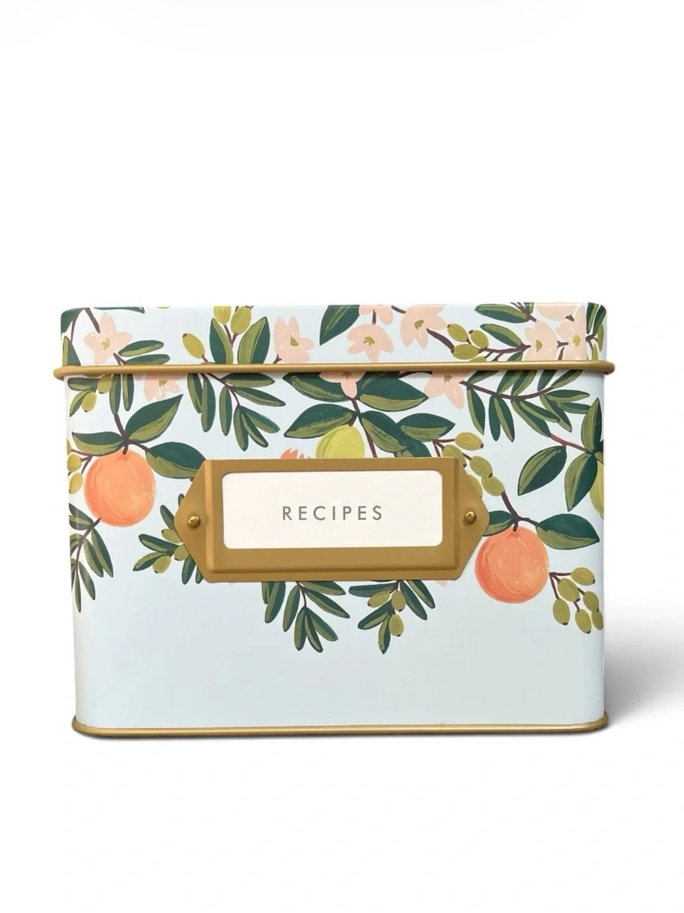 Rifle Paper Co Citrus Floral Recipe Box